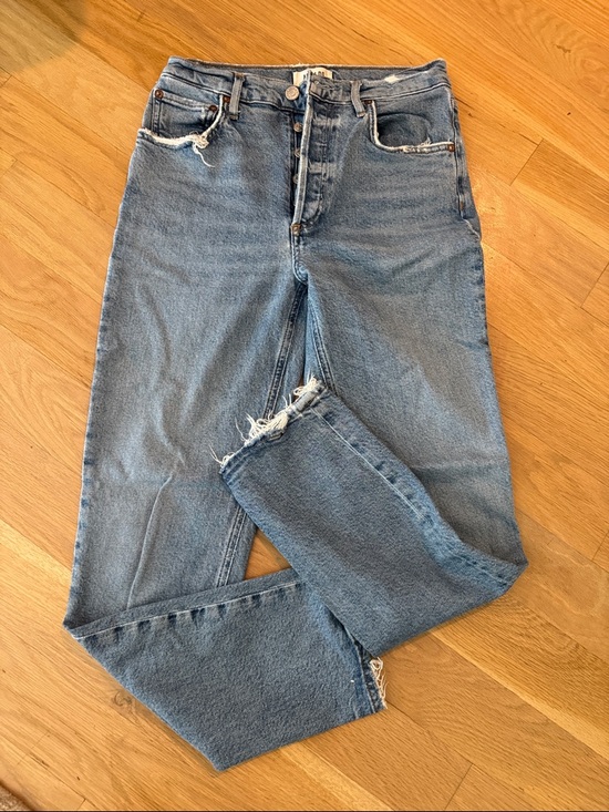 AGOLDE Riley High Rise Straight Jeans - Picture 2 of 7